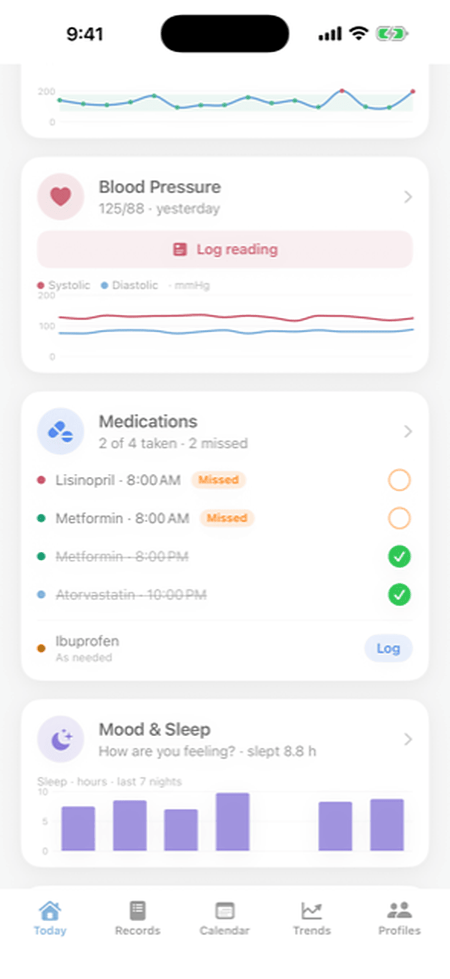 Embrace Medication tracking
